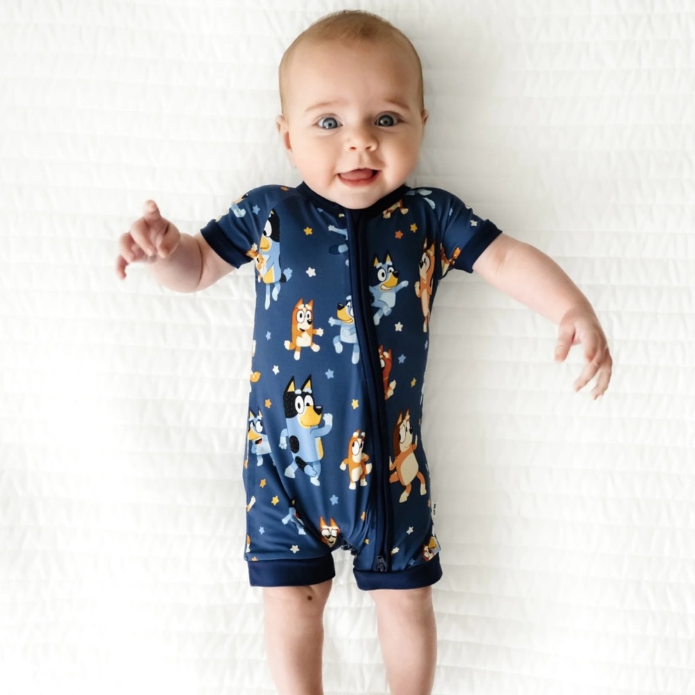 Little Sleepies Bluey Dance Mode Shorty  Zippy 6-12 M